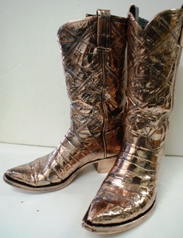 Cowboy Boots - Bronzed