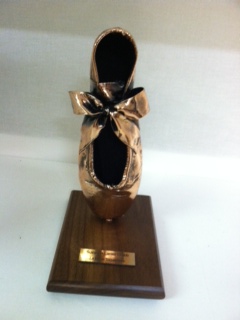 Pointe Shoe - Adult Shoes, Bronzed and mounted