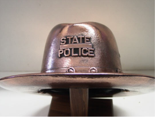 Police Trooper's Hat - Bronzed